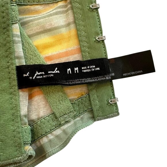 Out From Under Urban Outfitters Striped Bustier Crop Top Corset Bra Size Medium - Picture 6 of 7